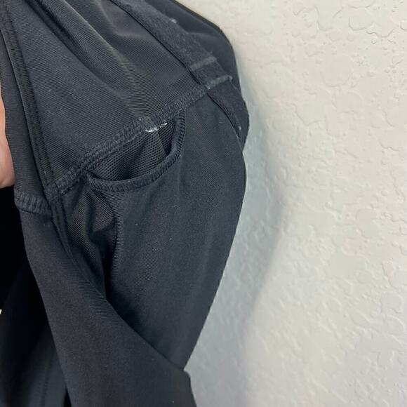 Athleta Conscious Longline Crop Swimsuit Bikini Tank Top Size Medium Black - Picture 6 of 6